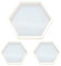 Supvox 3 stücke Harz Gießformen Hexagon Silikonharz Schmuck Silikonform Schmuck Machen DIY Handwerk (1 Großes Hexagon + 2 Kleine Hhexagon)