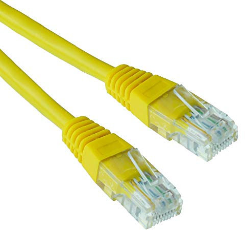 7m Yellow Coloured RJ45 Ethernet High Speed Network Patch Cable LAN Lead Cat5e UTP