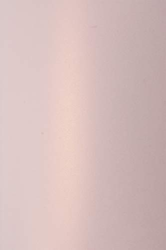 Netuno 10x feuilles de papier or rose nacré 125g A4 210x297mm Sirio Pearl Rose Gold papier de haute qualité pour mariage anniversaire Noël invitations diplômes cartes de vœux scrapbooking bricolage