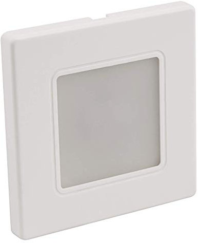 McShine - LED Wand-Einbauleuchte Lampe | LWE-86W | 2,2W, 180 lm, warmweiß, weißer Rahmen