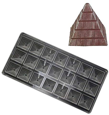 Polycarbonat-Schokoladenform DIY Süßigkeitenform transparent Hartplastik Backformen Gebäck Werkzeuge Pyramide (19356)