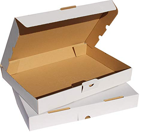 10 St. Maxibriefkarton 320 x 225 x 50 mm DIN A4 weiß Warensendung Faltkarton, Warenpost, Klappdeckelkarton