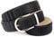 Anthoni Crown Damen Ledergürtel Gürtel, Schwarz, 100