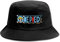 WANHONGYUE One Piece Monkey D Luffy Anime Bucket Hat Chapeau de Seau Unisexe Anti-UV Chapeau de Soleil de Plage Eté Pliables Chapeaux de Pêcheur Bob Bonnet Noir/1