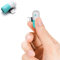 Type de capsule mignon, compatible avec les convertisseurs audio des systèmes d'exploitation Android et iOS, adapté aux téléphones mobiles et PAD, convertisseur deux-en-un.(Lightning-White & Blue)