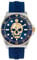 Philipp Plein Herren Analog Quarz Uhr mit Silikon Armband PWOAA0222