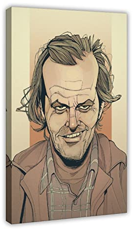 FISH DRAGATE Jack Nicholson 1 Leinwand-Poster, Wandkunst, Dekoration, Bild, Gemälde für Wohnzimmer, Schlafzimmer, Dekoration, Rahmen-Stil, 60 x 90 cm