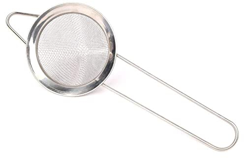 1pcs Steel Wire Fine Mesh Sieve Flour Strainer Oil DIY Strainer Filtering For Food Accessories Kitchen Z8L0 Tools and filling Frying triangle For baking colander,small sieve fine Separator Sep