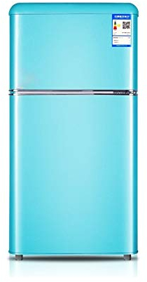 DieffematicBX Frigorifero Piccolo Colore Piccolo Frigorifero, Small Office Home Frigorifero Rosso, Frigorifero A Due Porte (Color : Blue)