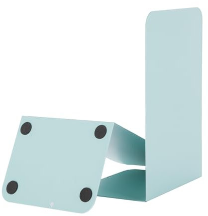 Camelmother Serre-livres décoratifs en métal pour étagères - Bleu Camelmother-324