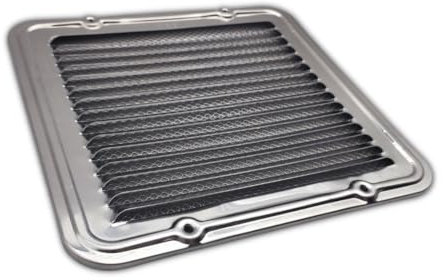 TEKLiNe Griglia Ventilazione Aerazione Alluminio 230x230mm Rete Anti Insetti Areazione Quadrata Protezione Sistema Aria Casa, Griglia Alluminio Aerazione Quadra Piatta 23x23cm