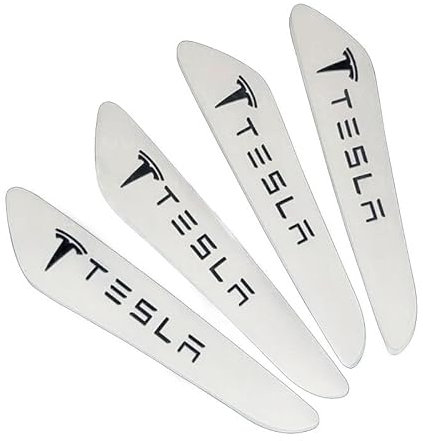 Auto Türdichtungen für Tesla Model 3 X S Model Y 2023, PVC-Autotür-Schutzaufkleber, Autotür-Antikollisionsstreifen, Autotür-Kantenschutzstreifen, Autoteile,-White