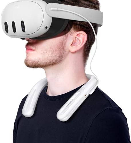 NEWDERY Paquete de batería para Meta Quest 3S/3, Cargador rápido PD de 10000 mAh, Banco de energía para VR Oculus Quest, Cargador portátil USB C para Meta Quest 3S/3/2/1/Pro, iPhone 16|15