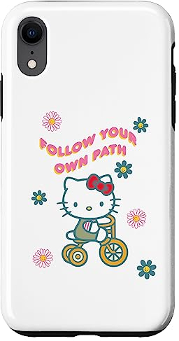 Hülle für iPhone XR Folge deinem eigenen Weg mit Hello Kitty