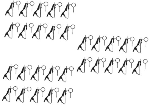 VICASKY 30 Pcs Microphone Lavalier Mini Accessories Clips for Lapel Mic Wireless Lapel Mic Lavalier Microphone Clip Mic Wire Clips Microphone Wireless for Speaking Mic Lapel Clip Set Iron