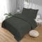 Softex Royal Bettwäsche Set 155x220 cm – 2-teilig (1 Bettbezug + 1 Kissenbezug 80x80 cm) – 100% Baumwolle – hautfreundlich & 60° waschbar – YKK Reißverschluss – Oeko-TEX Zertifiziert Anthrazit