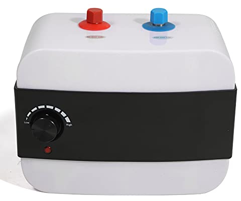 KEESUNG 1,5KW 6L Warmwasserspeicher, Untertisch Boiler Küche Druckfest Wasserboiler Kleinspeicher Durchlauferhitzer Küche Weiß Druckfest Wasserboiler für Küchen, Badezimmer