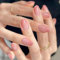 French False Nails, 24pcs Press on Nails With Glue, Medium Nude Short Fake Nail Tips, Full Cover Stick On Nails for Women and Girls Elegant Touch (Pink, One Size)