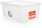 BigDean 5 Stück Aufbewahrungsbox mit Deckel 10L robust & stapelbar Plastikbox transparent Made in Germany