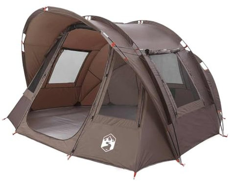 vidaXL Unisex – Erwachsene tente de pêche Angelzelt, Braun, 330 x 315 x 176 cm