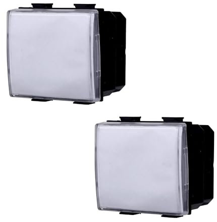 Botón portanombre 2P compatible Bticino Matix color blanco