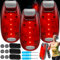 Benaton 3 Piezas Luz Intermitente LED para Correr, 3 Modos Rojo Luz para Correr, LED Luz para Running Linterna Clip, Luces Estroboscópicas con Clip para Corredores, Luz Trasera con Clip(con Baterías)