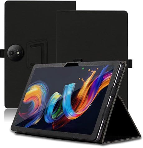 Funda para TCL Nxtpaper 11 Plus 11.5 Pulgadas, TCL Nxtpaper 11 Plus Tablet Funda, Funda Protectora Plegable con Soporte para Lápiz y Correa para la Muñeca, Protección Total. (Negro)