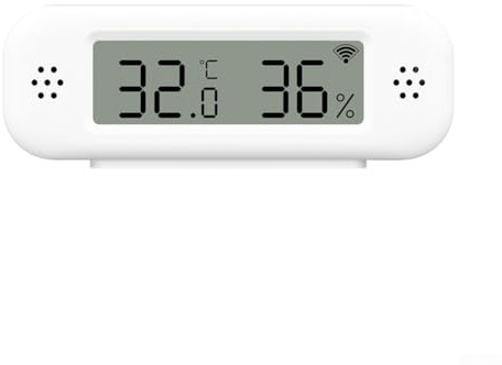Jotekonoby Für WiFi Luftfeuchtigkeitssensor Thermometer Hygrometer für den Innenbereich, 2,4 GHz Netzwerk, App-Steuerung, Batteriebetrieben, Weiß