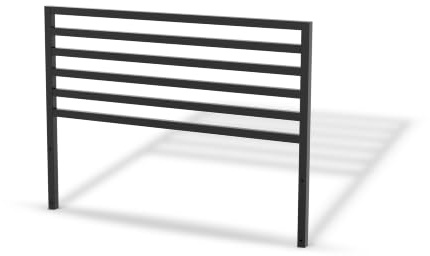 cozze® Gitter-Rückwand inkl. Halterung – Passend für 110 cm Außenküchen-Module (Art. 90244) – Robustes Aluminium-Zubehör in Schwarz Elements Serie