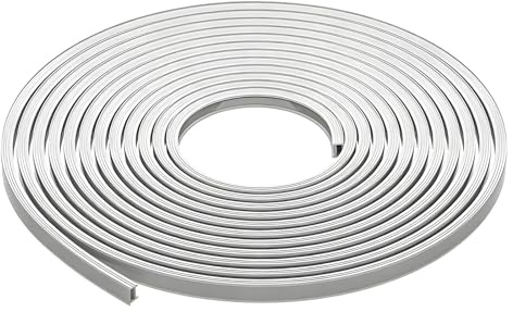 Canal LED en silicone 16,4 ft / 5 m, système de profilé LED étanche IP67, cache néon pour bandes LED 2835 5050 FCOB de 8 à 14 mm, flexible, facile à installer, finition discrète