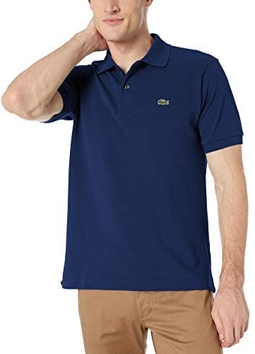 Lacoste Short Sleeve Classic Pique Polo Shirt, Bleu méthylène, XXL Homme