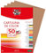 Fixo Paper 11110346 – Paquete de 50 cartulinas – Cartulina dis A4 color marrón canela, 180g