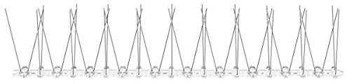 Schellenberg 50779 Vogelabwehr-Spikes Set PLUS, Befestigungsband & Spikes Taubenabwehr Edelstahl