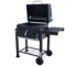 Azuma Rhino BBQ Charcoal Barbecue BBQ Grill Grey Steel Portable With Wheels, Hanging Hooks & Bottle Opener For Garden Patio Outdoor Summer Party Food Cooking Grilling For Family Friends At Summertime