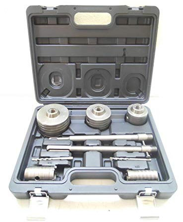 Kit frese carotatrici/carotatrice per trapano 9 pezzi c/2 barre SDS Plus + SDS Max
