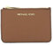 Michael Kors Jet Set Travel Small Top Zip Coin Pouch with ID Holder Saffiano Leather (Luggage)