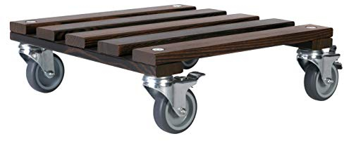 Werknorm Saar Outdoor-Pflanzenroller Pflanzroller Blumenroller Transportroller Designroller Möbelroller Roller Holzroller Thermo-Esche Florenz 40.1TE