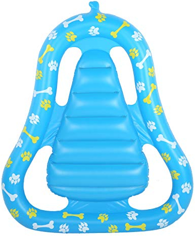 Flotteur de Piscine pour Animaux de Compagnie, Porteur de 80 Kg, Rangée Flottante Gonflable pour Animaux de Compagnie, PVC épaissir, Flotteur de Piscine pour Chien D'été, Outils Amusants pour l'eau