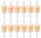 Vwoqiy 12 Pieces Gas Inline Fuel Filters, Universal Motorcycle Petrol Inline Filter, Filtration Speed Quick Fuel Filter for 6-8mm Motorbike, Scooter, Generator, Lawnmower Machines, Auto (Yellow 12)
