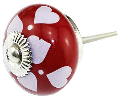 TopHomer 10Pcs Ceramic Cabinet Knobs Ceramic Drawer Pulls, 1.57 Inch Funky Drawer Handles Ceramic Knobs Door Handle Cabinet Drawer Cupboard Pull(Type D)