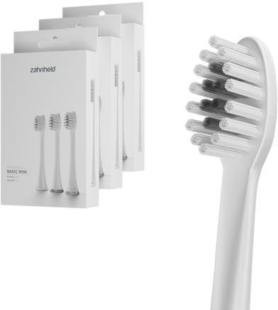 Zahnheld® Bürstenkopf Basic Mini (Weiß, 9 Stück)