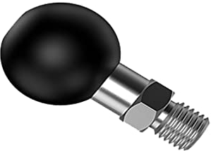 1 Inch Ball Mount Portable Tripod Ball Adapter Motorcycle ATV Rear View Mirror Screw Ball Head with Threaded Bolt M8 x 1.25 mm Compatible with RAM Mount (SZ-M8*1)
