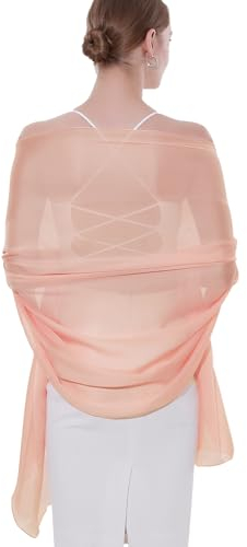 SWAT PANY Stola Damen Festlich Schultertuch Abendkleid Frauen Schal Rosa Tücher Chiffon Stola Dünn Pashmina Sommer