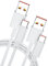 Câble USB C(1M/Lot de 2),Câble USB Type C 120W 6A Charge Turbo pour Xiaomi 14 13T Pro 12 Pro,Câble USB C Charge Rapide pour Mi 11T 12S Ultra Pad 5 Redmi Note 13 Pro 14 11s 12 Pro POCO X7 Pro POCO X6