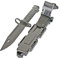 MetalTac Rubber Knife Training Airsoft with Sheath Dummy Plastic Dagger Flexible Soft Fixed Blade for Prop Halloween Martial Arts Pretend Play Cosplay Costume 11.75 inch