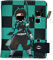 wopin Geldbörse Kinder, Anime Geldbörse,Portemonnaie für Jugendliche Jungen,Tanjiro Geldbörse,Blau Bifold PU Leder Kleine Geldbörse,11.8 x 9 cm