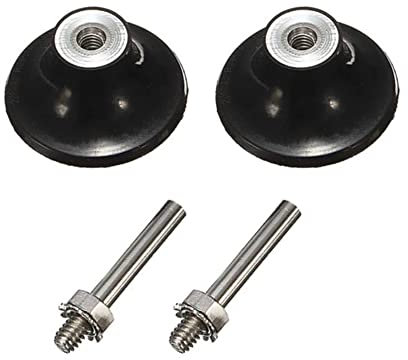 2 Pcs Sanding Disc Holder, 2 Inch Roll Lock Sanding Disc Pad Holder with 6MM Shank, Quick Change Adapter for Rotating Tools and Sanders