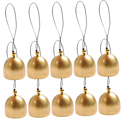Ciieeo 10 Stücke Die Glocke Hund Katze Trainingsglocke Kupfer Feng Shui Glocke Handwerk Glocken Vintage Dekor Krippe Handwerk Kranz Dekor Mini Glocken Vintage Glocken Vintage