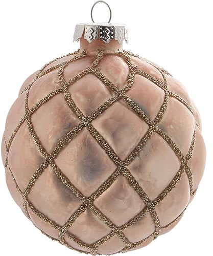 GreenGate Inge-Marie Weihnachtskugel Dusty Rose 8cm