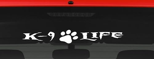 K 9 Life Police Polizei Sheriff D119 Autoaufkleber Sticker Aufkleber 15 cm